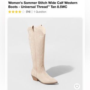 Tan cowboy boots 8.5 WC